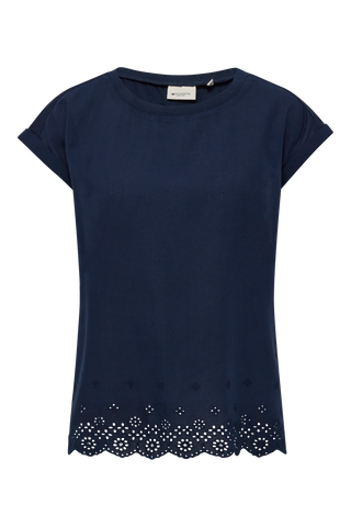 REDGREEN WOMAN Anetta shirt Short Sleeve Tee 068 Navy