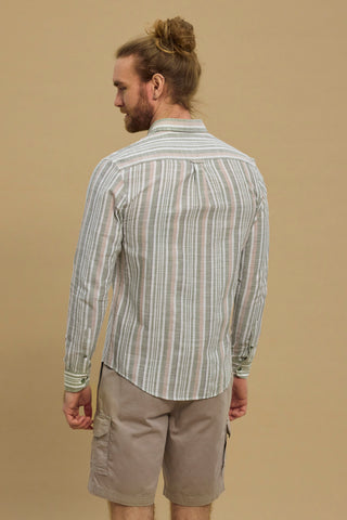 REDGREEN MEN Anton Shirt 1742 Khaki stripe