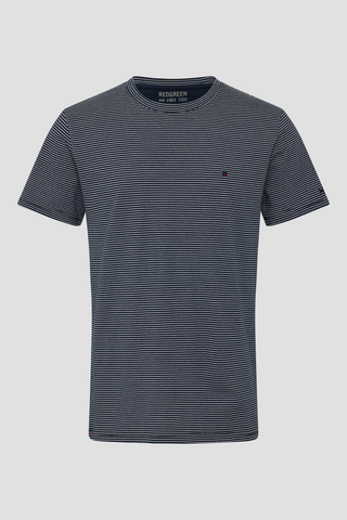 REDGREEN Cowel T-shirt 1691 Dark Navy Stripe