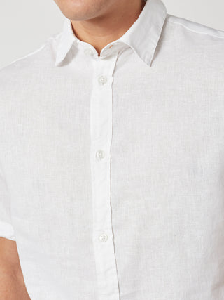 REDGREEN ASGER LINEN SHIRT SS Shirt White