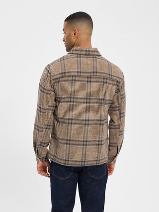 REDGREEN Alan Overshirt 2252 Dark Sand Check