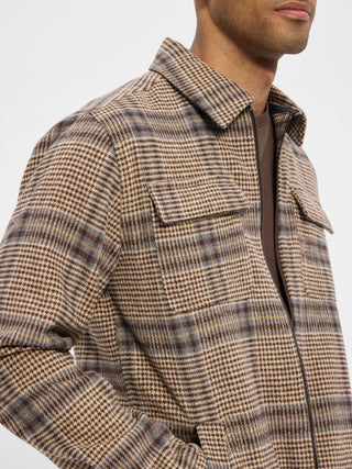 REDGREEN Alan Overshirt 2252 Dark Sand Check