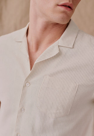 REDGREEN MEN Anders Shirt Shirt 1200 Off White Stripe