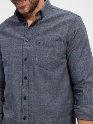 REDGREEN Anker Shirt 3692 Dark Navy Pattern