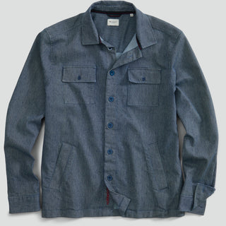 REDGREEN Ashton Overshirt 1691 Dark Navy Stripe