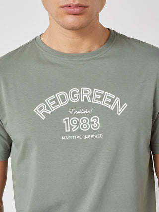 REDGREEN CON T-SHIRT SS T-shirt 0774 Olive 18-5806 Tcx