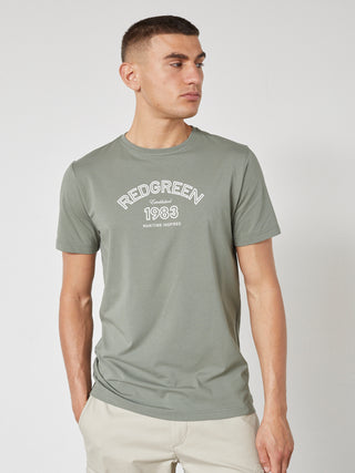 REDGREEN CON T-SHIRT SS T-shirt 0774 Olive 18-5806 Tcx