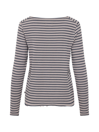 REDGREEN WOMAN Cambridge Long Sleeve Tee 113 Grey Stripe