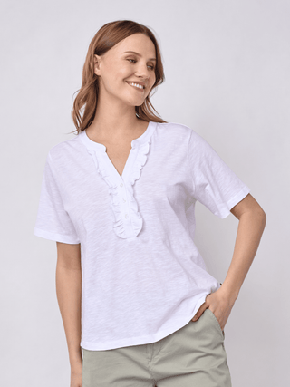 REDGREEN WOMAN Cammy Short Sleeve Tee Hvid