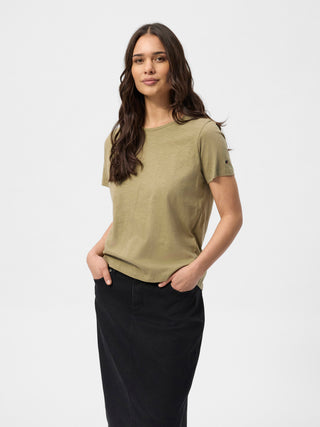 REDGREEN WOMAN Celina T-shirt Short Sleeve Tee 074 Khaki