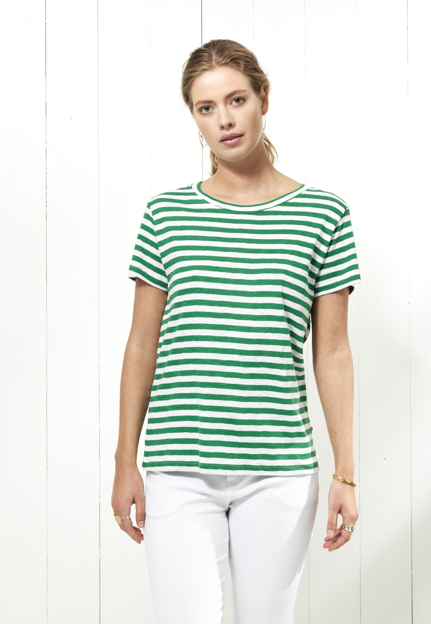 T-shirt Green Stripe