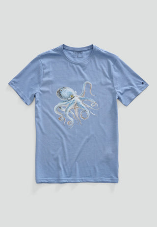 REDGREEN MEN Chet Fashion T-shirt 4622 Dusty Blue Melange