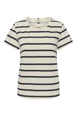 REDGREEN WOMAN Chris T-shirt Short Sleeve Tee 168 Navy Stripe