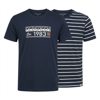 Amazon Redgreen Christopher 2-pack t-shirt T-shirt Blue/White
