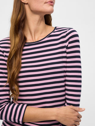 REDGREEN WOMAN Cleo T-shirt Long Sleeve Tee 143 Pale Pink Stripe