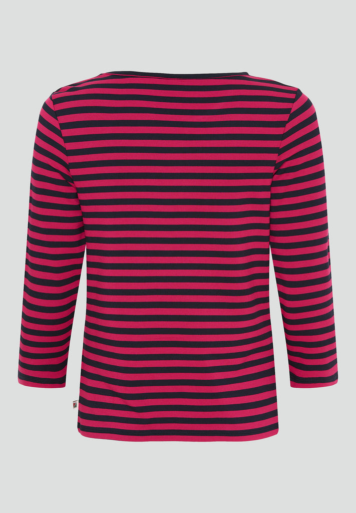 REDGREEN WOMAN Cleo T-shirt Long Sleeve Tee 145 Pink Stripe