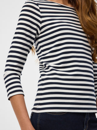 REDGREEN WOMAN Cleo T-shirt Long Sleeve Tee 169 Dark Navy Stripe