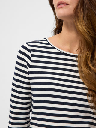 REDGREEN WOMAN Cleo T-shirt Long Sleeve Tee 169 Dark Navy Stripe