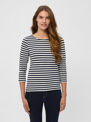 REDGREEN WOMAN Cleo T-shirt Long Sleeve Tee 169 Dark Navy Stripe