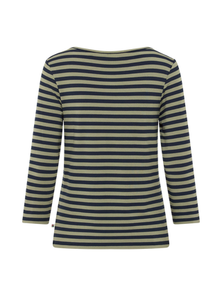 REDGREEN WOMAN Cleo T-shirt Long Sleeve Tee 177 Olive Stripe