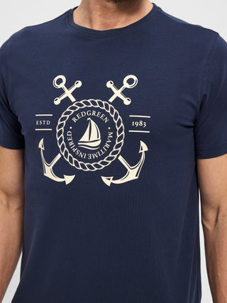 REDGREEN Con T-shirt 0682 NAVY