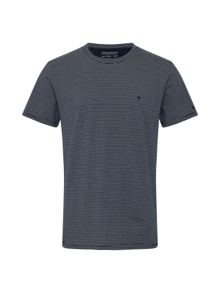 REDGREEN Cowel T-shirt 1691 Dark Navy Stripe