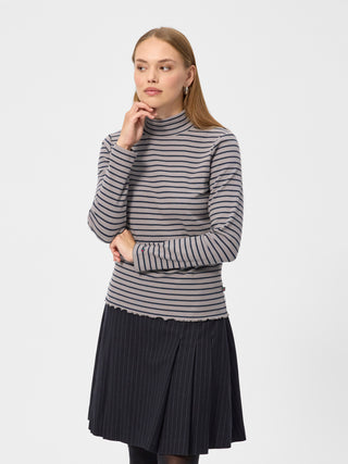 REDGREEN WOMAN Crawley Long Sleeve Tee 169 Dark Navy Stripe