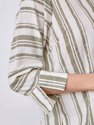 REDGREEN WOMAN Delaney Dresses / Shirts 173 Light Green Stripe