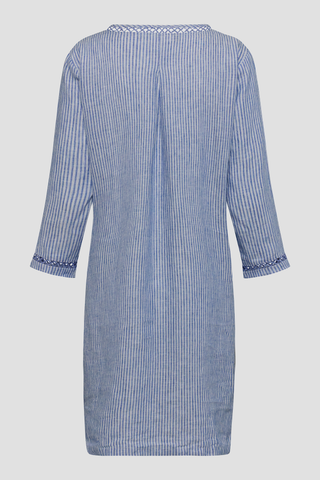 REDGREEN WOMAN Diaz Linen Dress Dresses / Shirts 161 Sky Blue Stripe