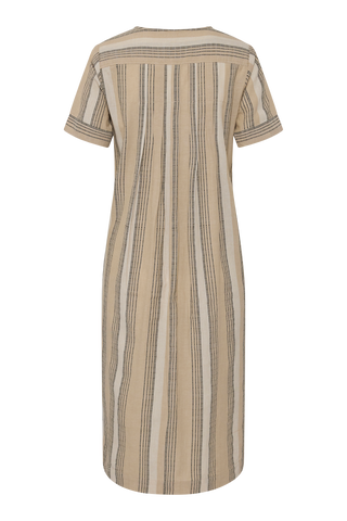 REDGREEN WOMAN Disa Dress Dresses / Shirts 122 Light Sand Stripe