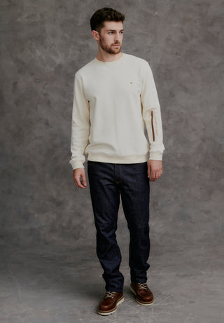 REDGREEN MEN Felipe Sweatshirt 4200 Off White Melange