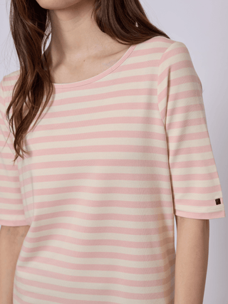 REDGREEN WOMAN Hedy Short Sleeve T-shirt Short Sleeve Tee 141 Rose Stripe