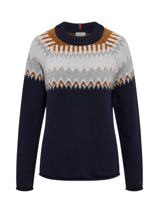 REDGREEN WOMAN Jade Knit Knit 369 Dark Navy Pattern