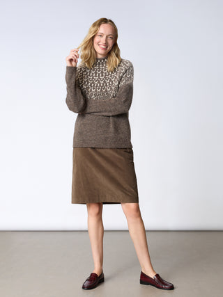 REDGREEN WOMAN Jesebel Knit Knit 429 Dark Brown Melange