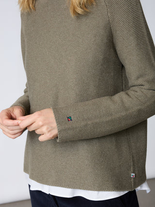 REDGREEN WOMAN Julia Knit Knit 477 Olive Green Melange