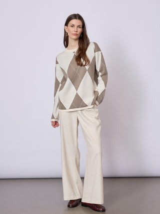 REDGREEN WOMAN Kaja Knit 321 Ecru Pattern