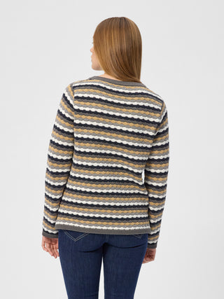 REDGREEN WOMAN Karen Knit Knit 113 Grey Stripe