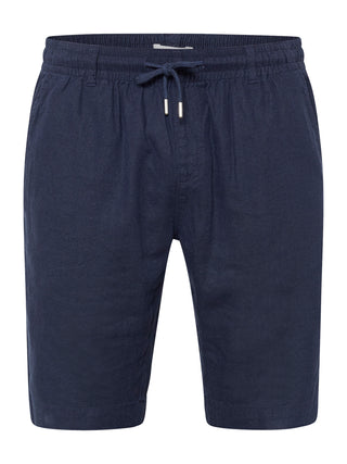 REDGREEN LUCAN LINEN SHORTS Shorts 0682 NAVY