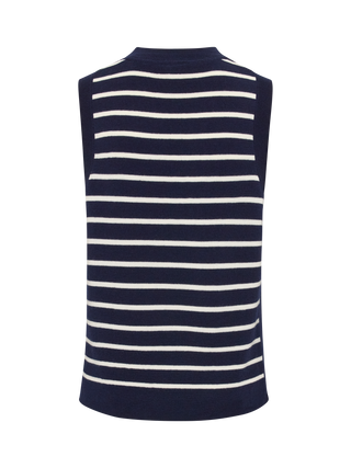 REDGREEN WOMAN Lera Vest Knit 169 Dark Navy Stripe