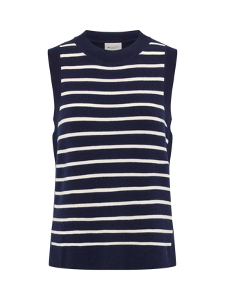 REDGREEN WOMAN Lera Vest Knit 169 Dark Navy Stripe