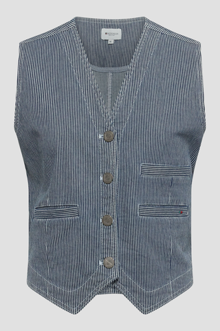 REDGREEN WOMAN Letty Vest Vest 166 Denim Stripe