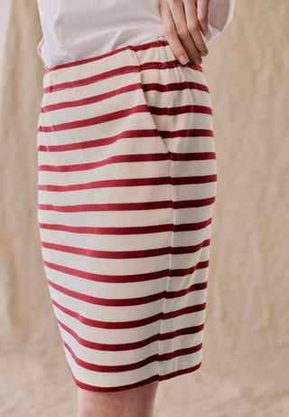 REDGREEN WOMAN Nabila Skirt Skirt 147 Dark Red Stripe