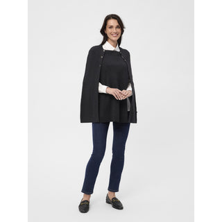 REDGREEN WOMAN Noemi Knit Cape Knit 499 Black Melange