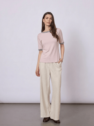 REDGREEN WOMAN Snee T-shirt Short Sleeve Tee 041 Rose