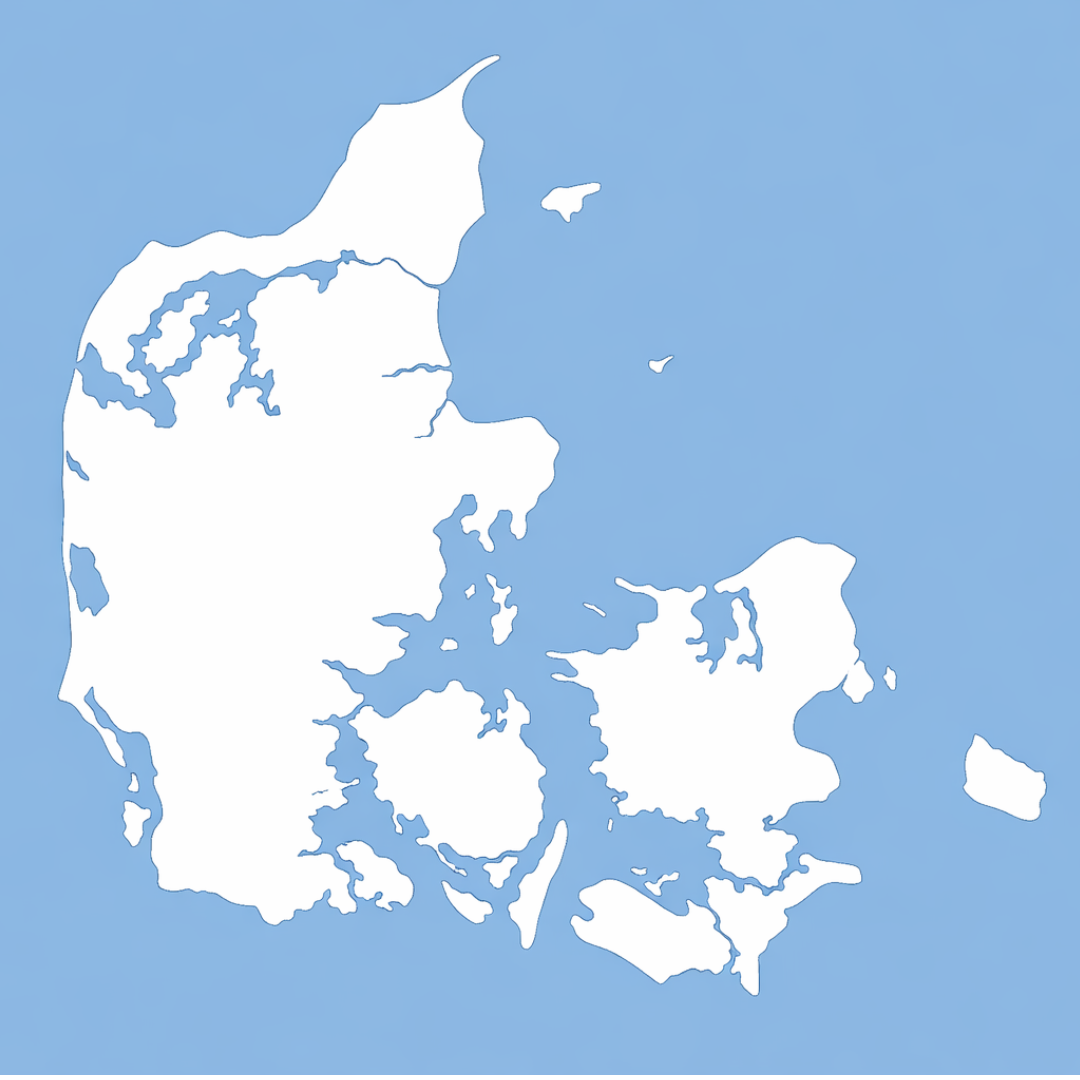 Danmark kort
