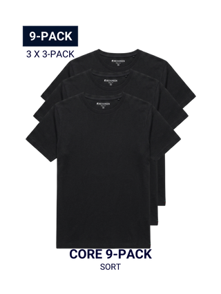 Core 9-pack T-shirt - Black